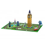 3D Puzzle podložka Eiffelova veža / Big Ben